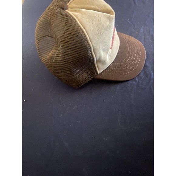 Vintage Allegheny Commuter Hat Cap Tan/Brown Trucker Snapback - Picture 4 of 6